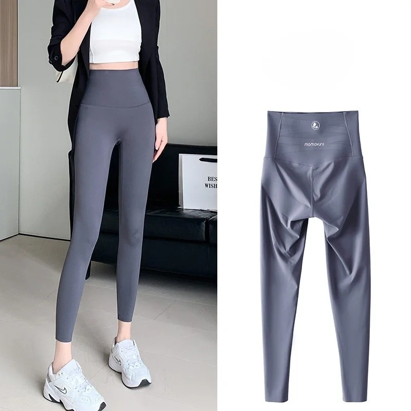 Pantaloni da yoga Lunghezza estesa Donna Drappeggio Esercizio Ultra sottile Campana nuda Lato Anti tre lanugine Polar Stretto Carino Denim Slip