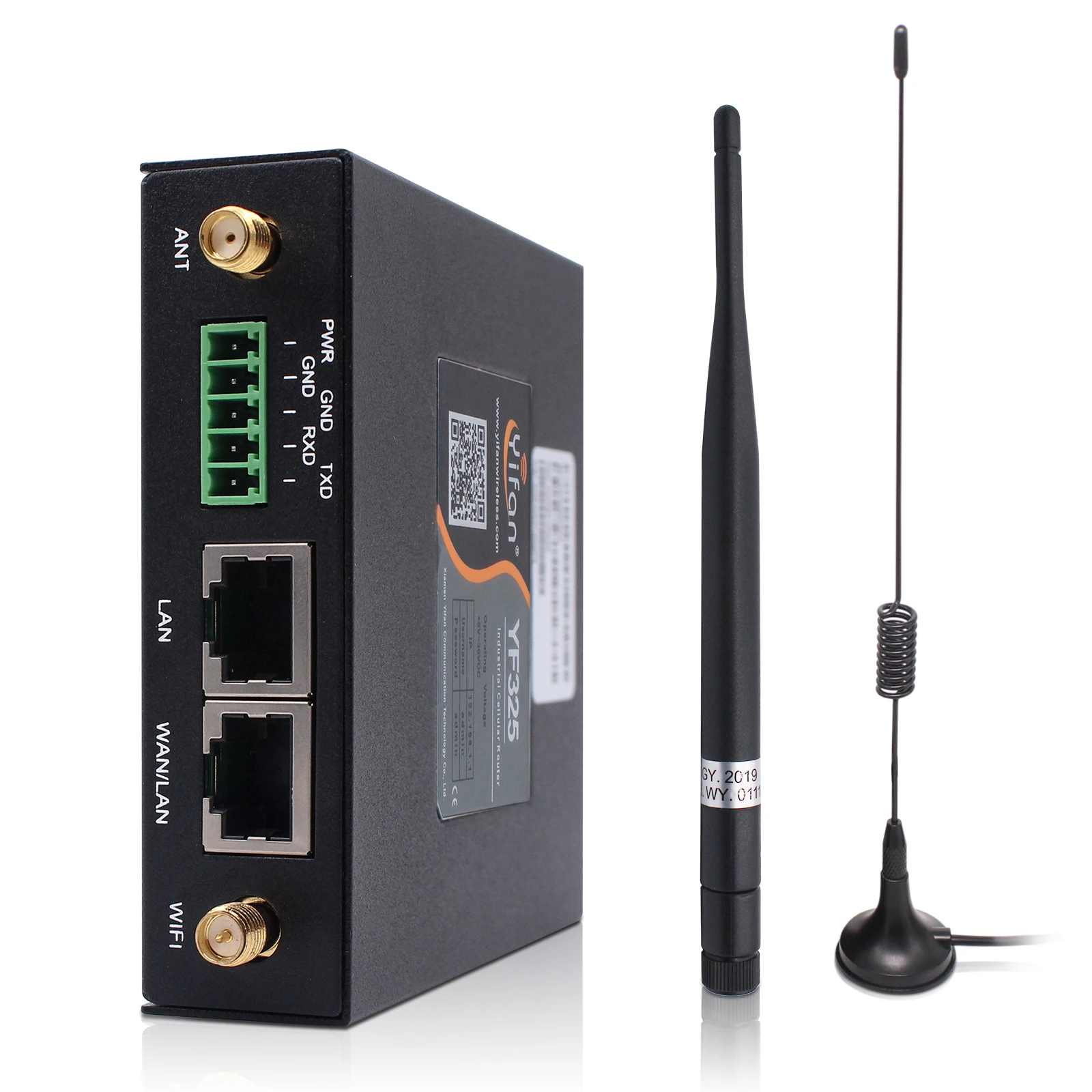 YF325-L1 VPN Industrial LTE 4G CAT1 Router with sim card slot and Din Rail Mounting