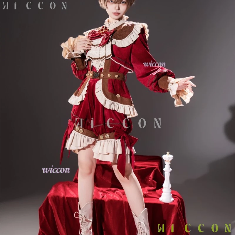 

Love CoCos Store Black Tea Pancake Lolita Fiesta Carnival Halloween Cos Cosplay Middle Ages Wangzi Costume Gay Halloween Party