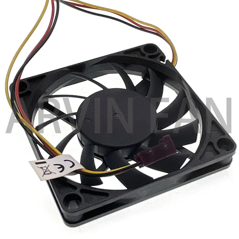 R127010DU 70mm Slim 10mm 12V High Speed 4600RPM 70X70X10mm Sigle Ball Bearing 3Pin Tach Speed Cooler Fans