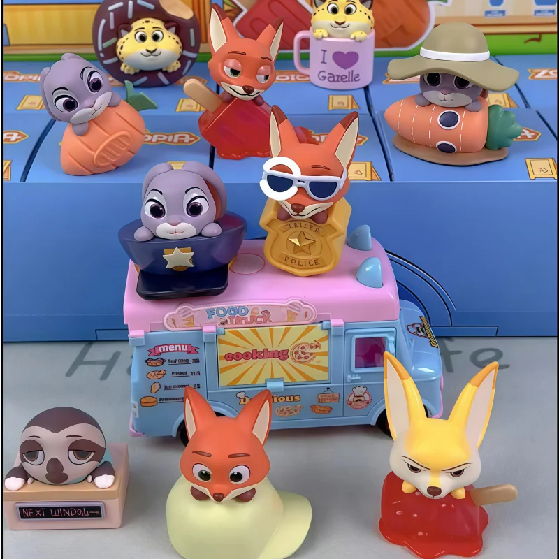 

Подлинная серия Disney Zootopia 2, слепая коробка для послеобеденного чая, мини-игрушки ручной работы, милые куклы с героями мультфильмов, модные аниме-украшения, игрушки, подарки