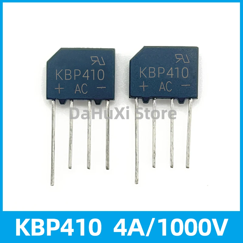 20PCS KBP410 KBP310 KBP307 KBP210 KBP206 Diode Bridge Rectifie 4A 3A 2A 1KV 1000V 700V 600V DIP-4