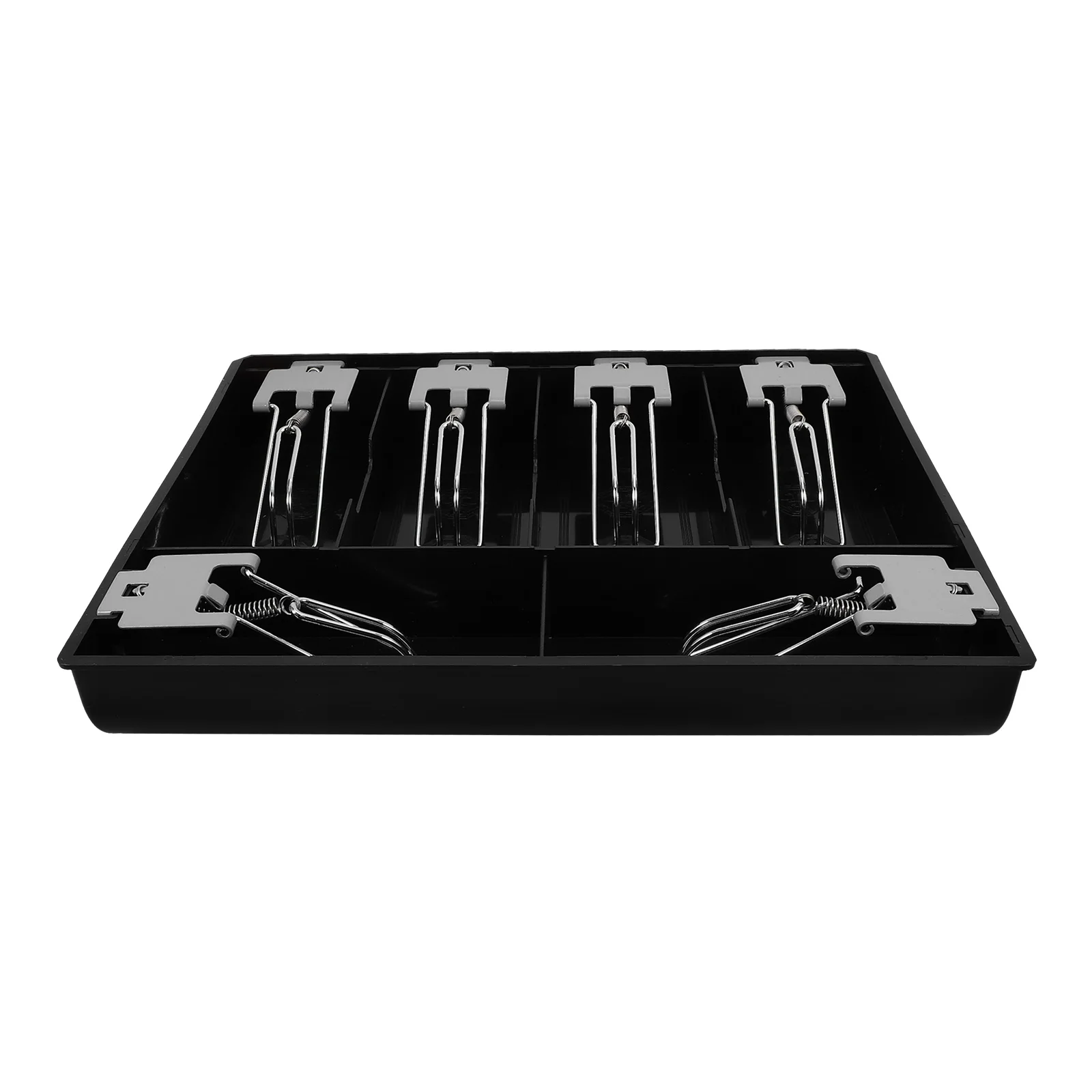 

Six-grid Cash Box Tray Drawer Metal Clip Home Commercial Use Cash Drawer Money Organizer Coin Storage Solution