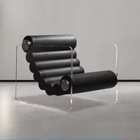 Suspension, Sofa, Single, Acrylic, Living Room, Hotel, Villa, Deck Chair, High-end, Light Luxury, Sofa Chair