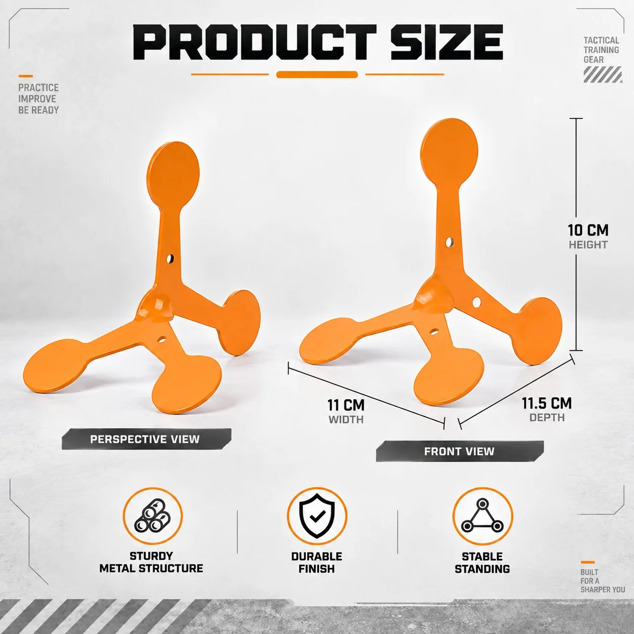 Automatic Rolling Target Self-Righting Metal Practice Trainer Reusable Tactical Game Prop for Outdoor Blaster Training Sports