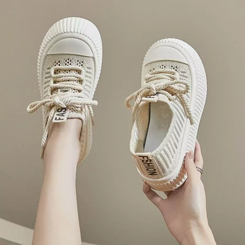 

Women Summer Slip On Mesh Breathable Soft Sole Casual Sneakers New Hollow Out Canvas Shoes