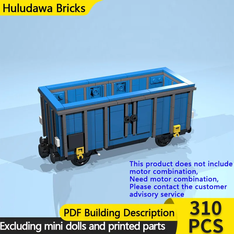 

Модель городской автомобиль MOC, строительные кирпичи, 4-колесный синий открытый универсал, модульная технология, детские праздничные подарки, сборка игрушек, костюм