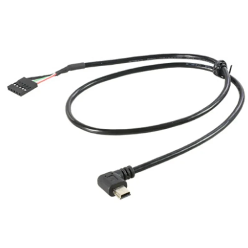 0.5 متر USB صغير الذكور والإناث لوحة مقابس جبل إلى 2.54 مللي متر تباعد 5 دبوس أنثى USB قذيفة PCB اللوحة الأم دوبونت كابل