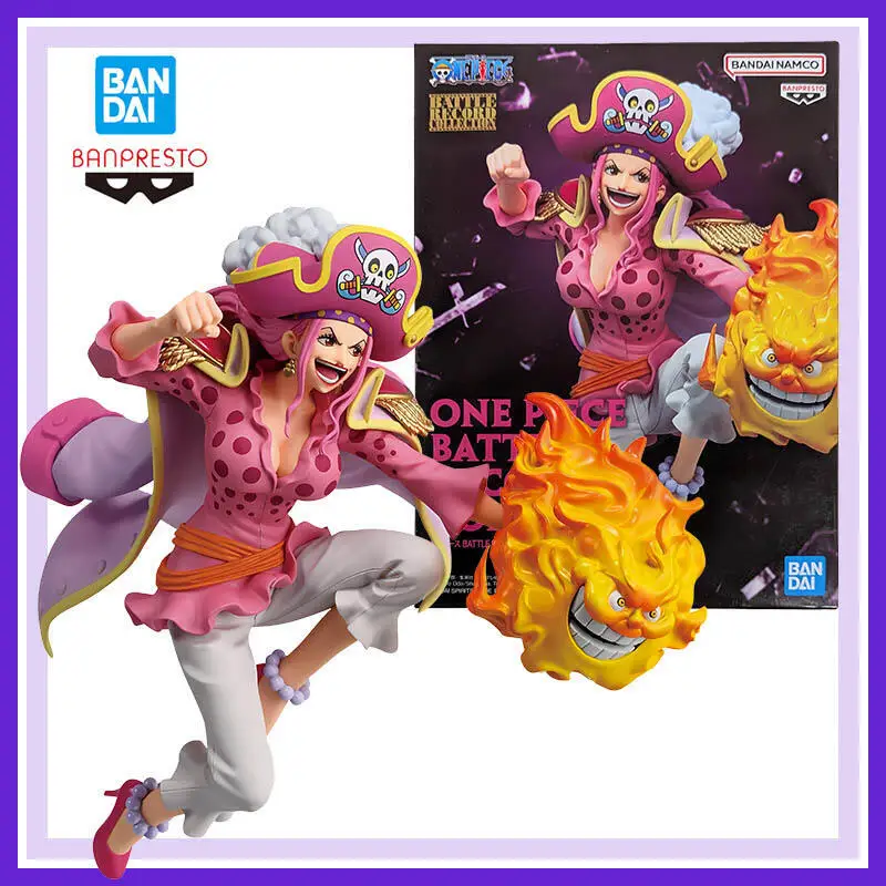 Auf Lager Original Bandai Banpresto One Piece Battle Record Collection Extra Charlotte Linlin Anime Actionfiguren Modellspielzeug