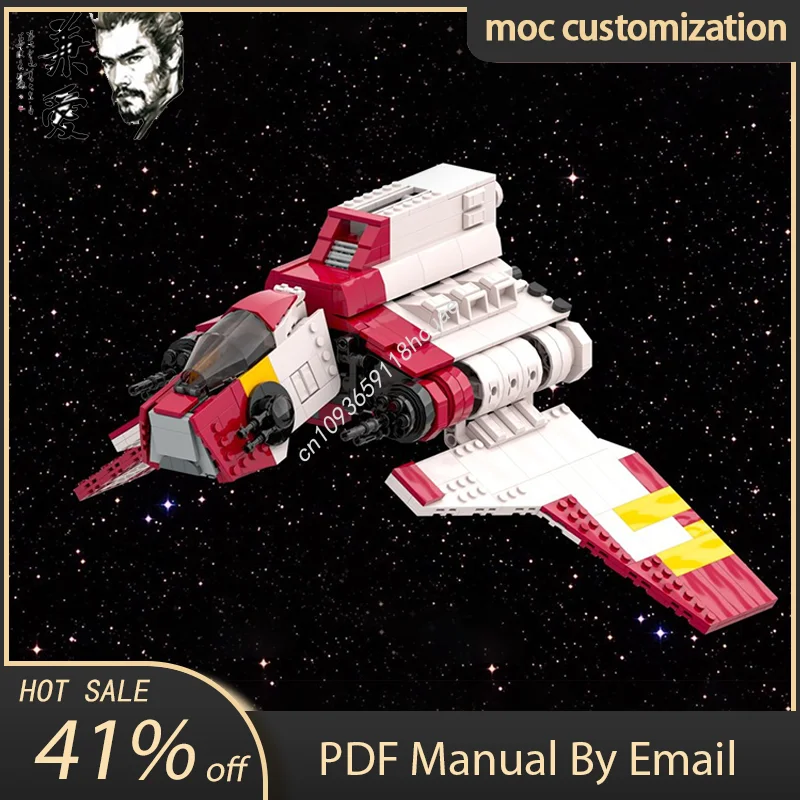 803 قطعة MOC Nu-class هجوم المكوك ستار معركة نموذج بنة لتقوم بها بنفسك الجمعية الإبداعية ألعاب الطوب التعليمية طفل هدية #2