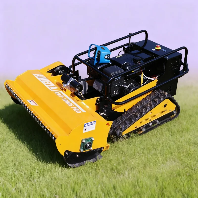 Customized Factory Price Automatic Zero Turn Flail Mower Remote Control Crawler Robot Rotary Grass Cutter