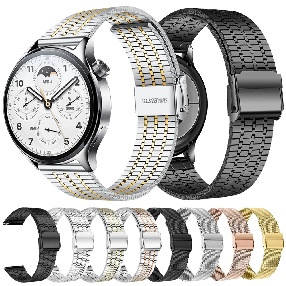 Luxus Metall Strap Für Xiaomi Uhr 2 Pro 22mm Uhr Band Ersatz Für Xiaomi Uhr S4 S3 S2 S1 aktive Mi Uhr Farbe 2 Gürtel