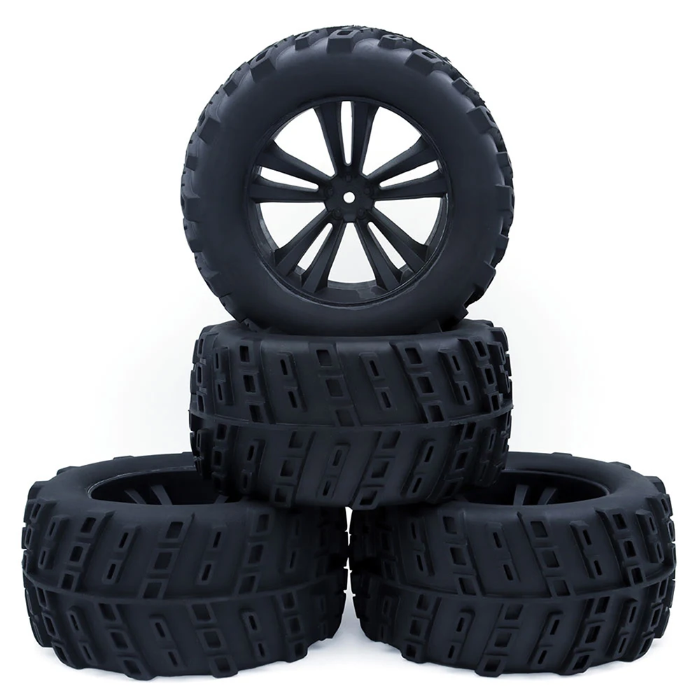 AUSTARHOBBY 1/10 Monster Tires Rally Tires 12mm Hex for 1/10 Traxxas HSP HPI