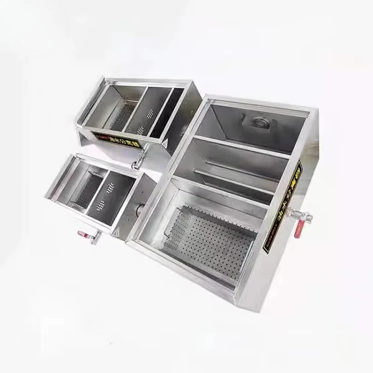 

Stainless Steel Oil Water Separator Grease Trap for Commercial Kitchen