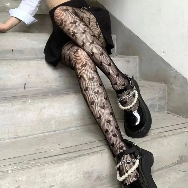 Women Sexy Cat Fishnet Stockings Girls Kawaii Kitty Cartoon Kitten Nylon Mesh Tights High Elastic Pantyhose Lolita JK Leggings