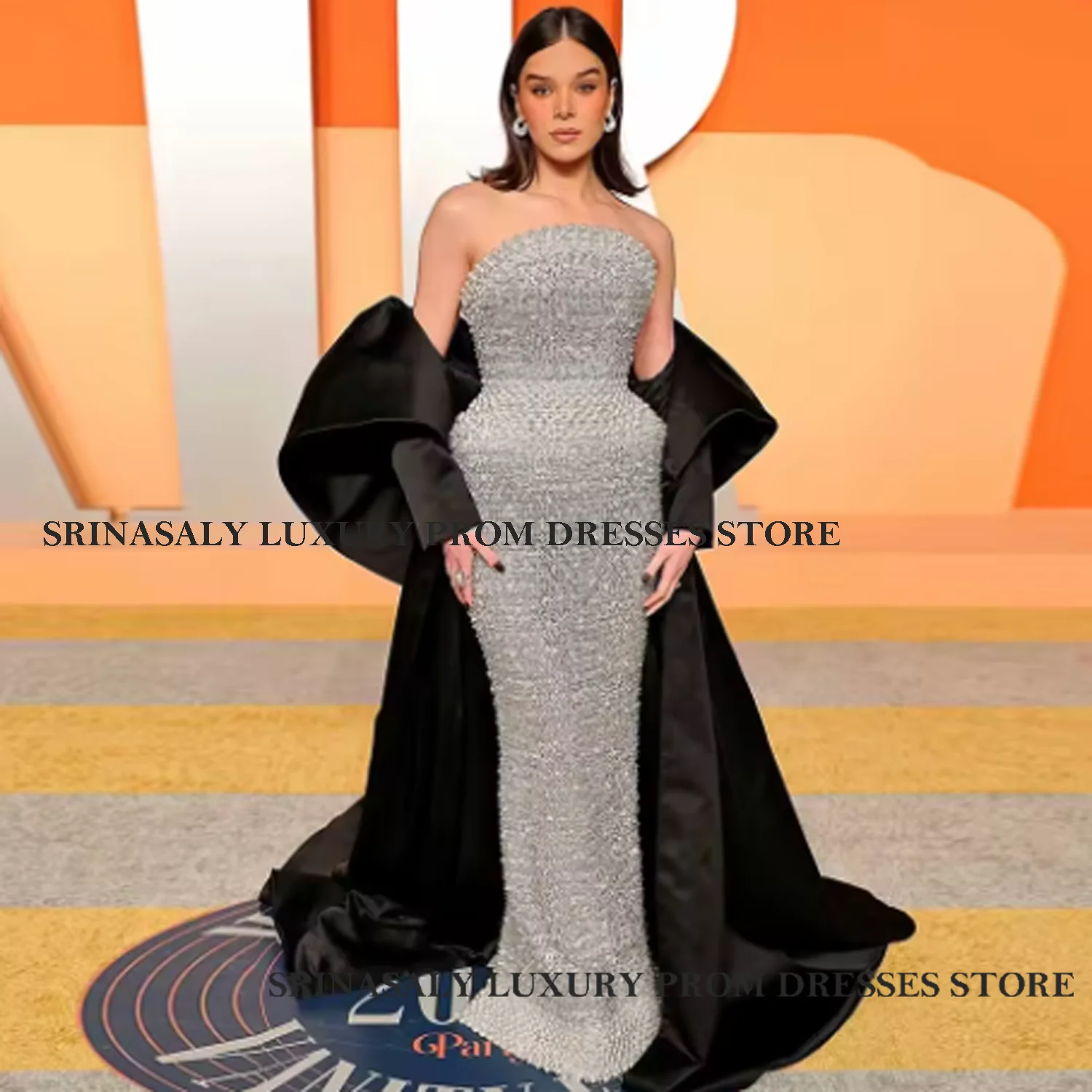 

Customed Aso Ebi Mermaid Prom Dresses Diamond Crytals Luxury Evening Gown Long Elegant Sequin beautiful Girl Wedding Party Dress