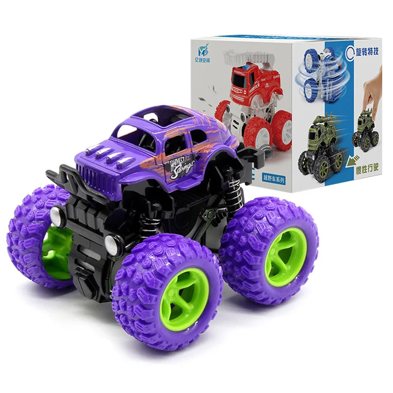 ألعاب Monster Truck الجديدة التي تعمل بالاحتكاك، سيارات الدفع والذهاب للأطفال، أفضل هدية لحفلات عيد الميلاد وأعياد الميلاد للأولاد والبنات #4