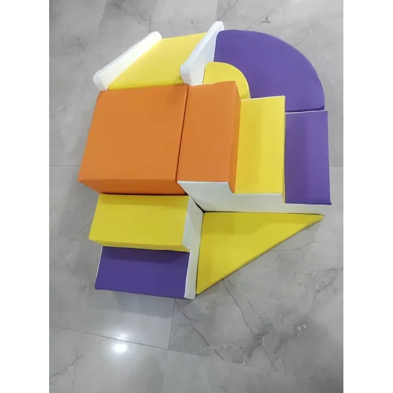 Custom Kids Indoor Climbing Frame Steel Soft Play Structure Baby Sensory Training Equipment Early Education Playground Set