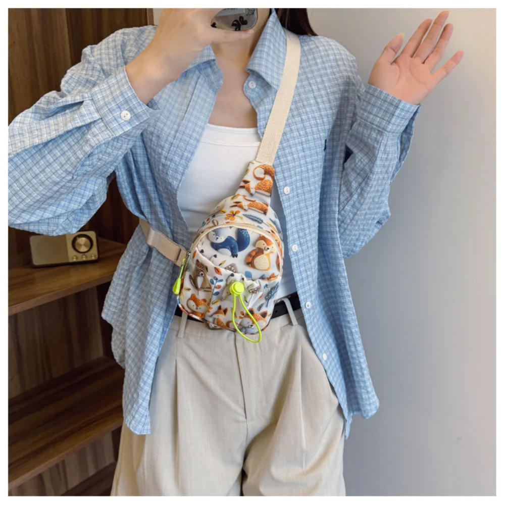 

Children Chest Bag Fashionable Kid Crossbody Bag Cute Waist Storage Pouch Boys And Girls Zipper Coin Purse Children's Gifts