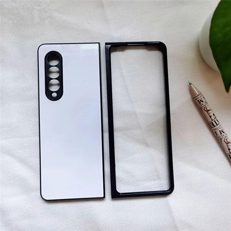 2D Sublimation Case Plastic Cover For Samsung Galaxy Z Fold 3 4 5 6 Blank Printed Metal Sheet 10pcs