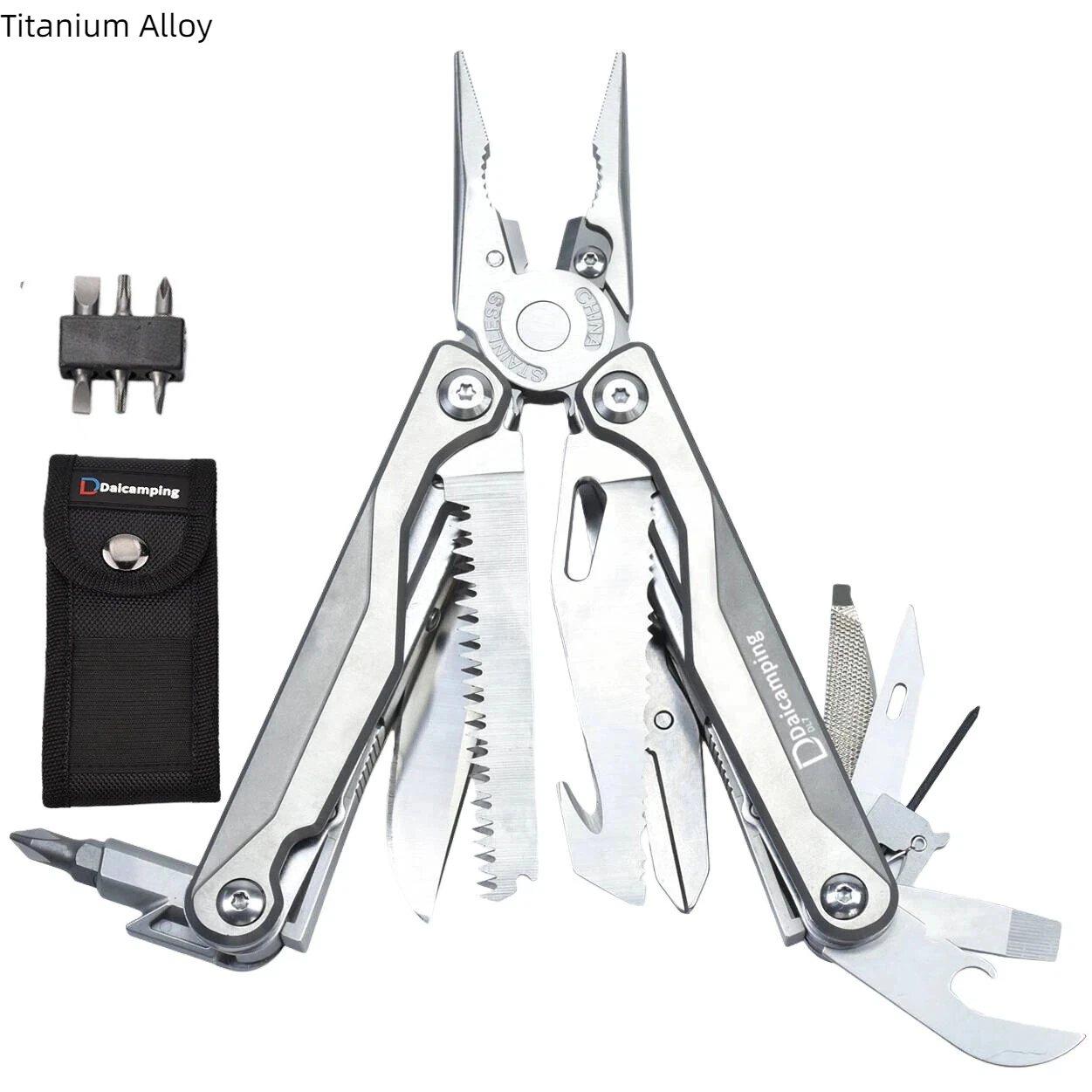 Daicamping DL30 DL301 DL7 Outdoor Camping EDC Tangenset Multifunctionele Multitools Hand Multitool Vouwbare Multitoolset
