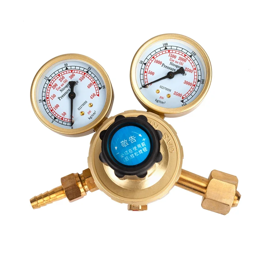 OBC-207 Nitrogen Gauge Pressure Reducing Valve Durable Anti-falling Nitrogen Regulator Nitrogen Energy-saving Pressure Reducer