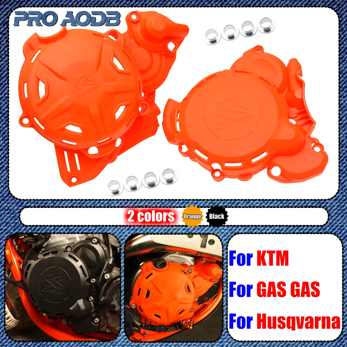 

New2024 Motocross Clutch Cover Ignition Protector Guard For KTM 250EXC 300EXC 250XCW 300XCW Husqvarna 250TE 300TE PRO 2T 250 300