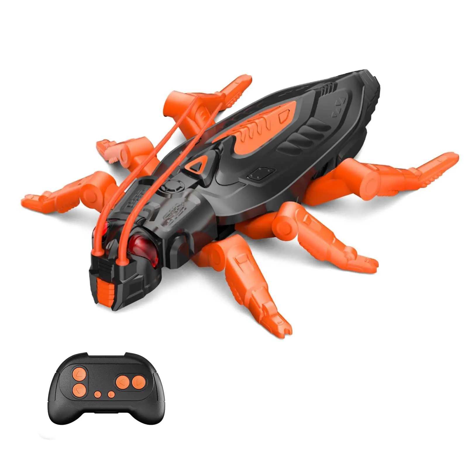 RC Wall Crawling Cockroach Robot - Rechargeable Remote Control Bionic Toy for Kids Boys Girls, Fun Crawling Prank & Party Game