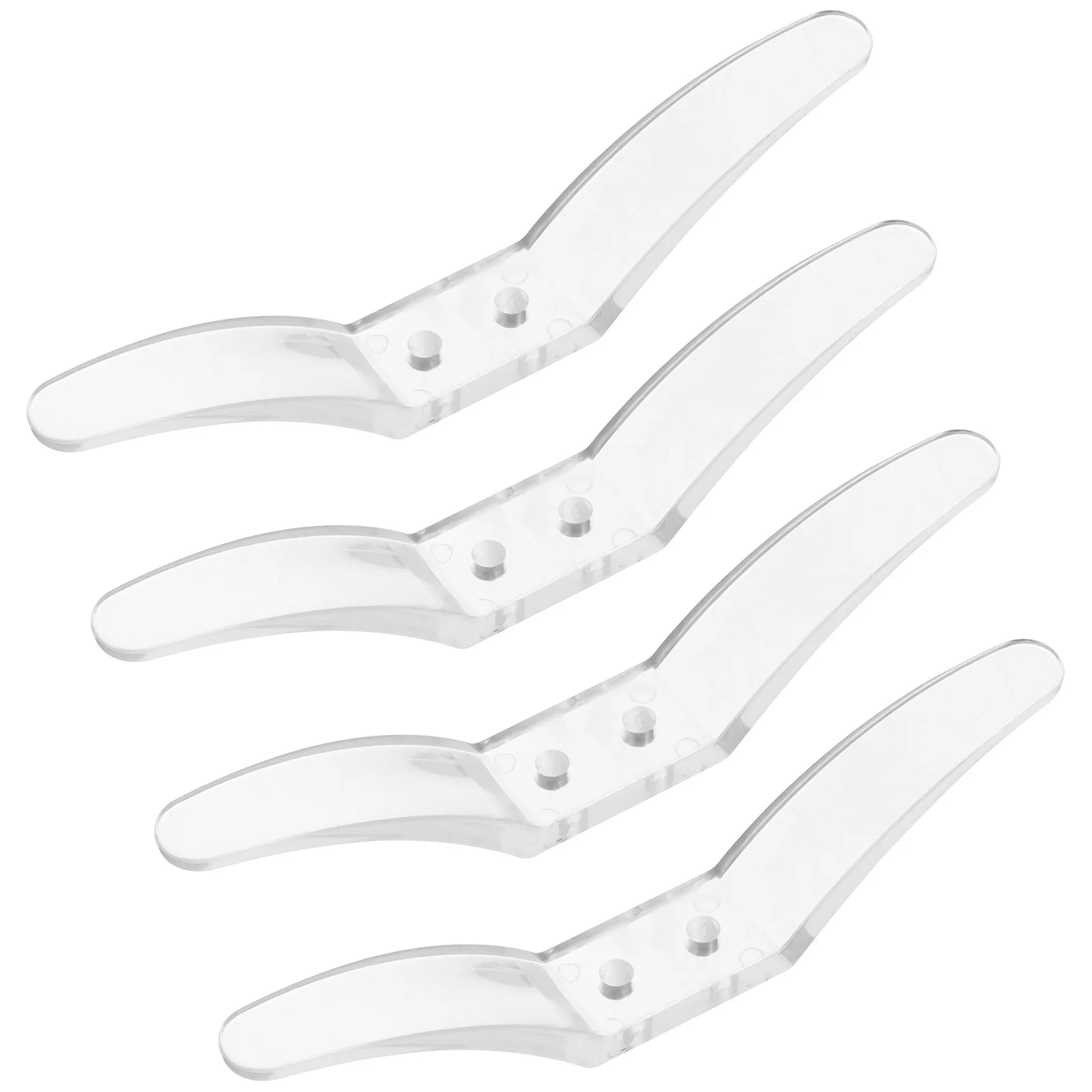 4Pcs Roller Curtain Positioning Hook Transparent Blind Cord Safety Cleats for Window Blind Rope Fixing No Tools Needed Easy