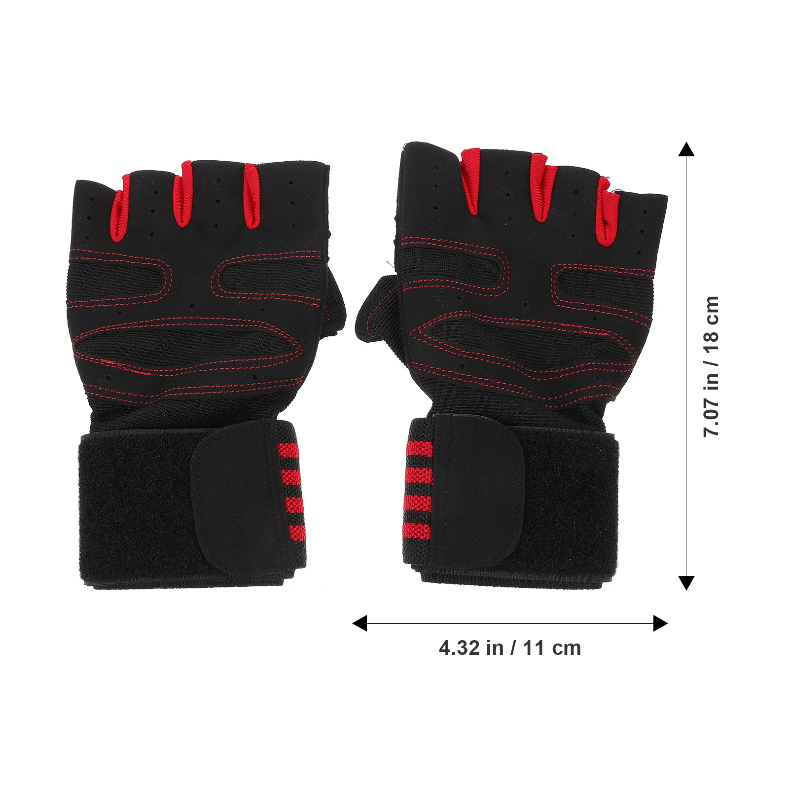 Non-slip Gloves Bodybuilding Anti-slip Sports Palm Circumference Measurement Workout