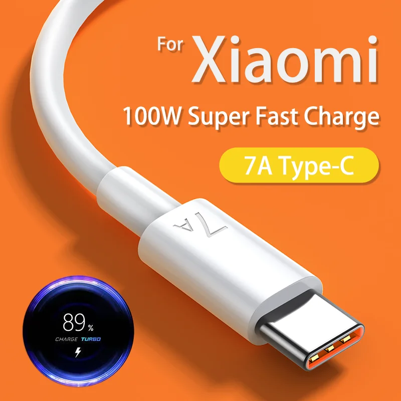 

Kebiss 7A Super Fast Charge Type C Cable for Xiaomi Mi 12 Pro Redmi POCO Mobile Phone Accessories Data Cord Charger USB C Cable