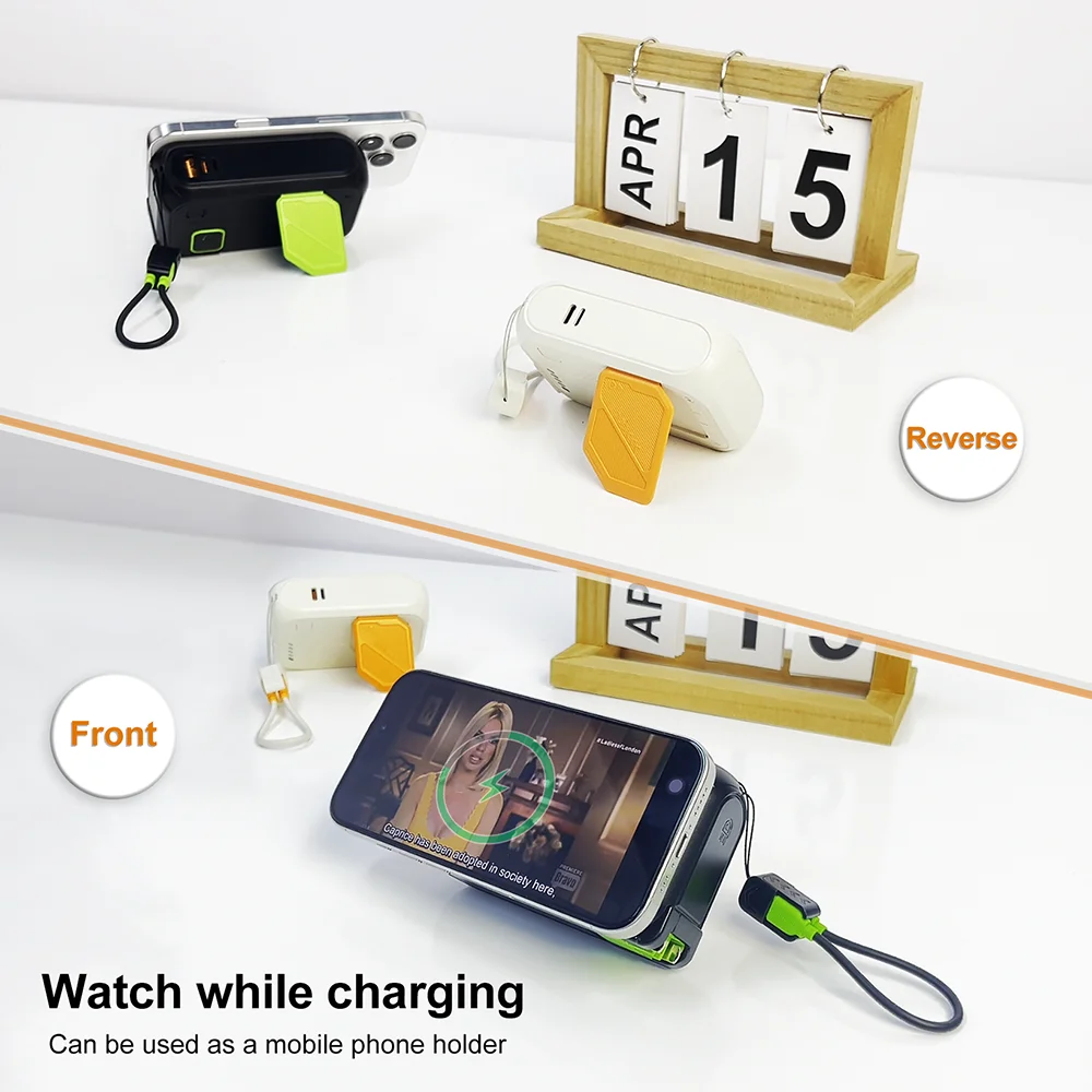 3 in 1 Energy Storage Charger Portable Wireless Power Bank 22.5w with Stand 20,000mah Waterproof & Sturdy Design