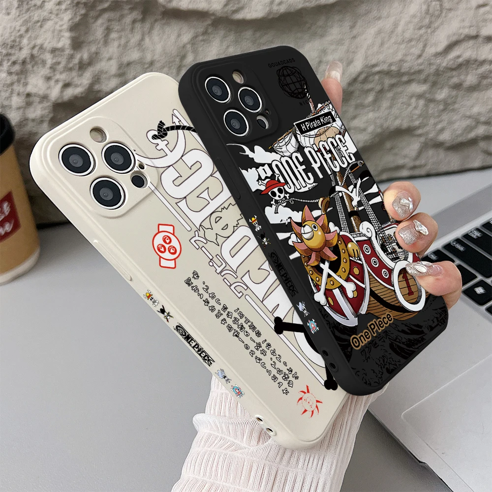 Anime Ones Pieces Sailboat Phone Case for Samsung Galaxy A57 A56 A55 A54 A53 A52 A36 A33 A26 A23 A17 A16 A07 A06 4G 5G TPU Cover