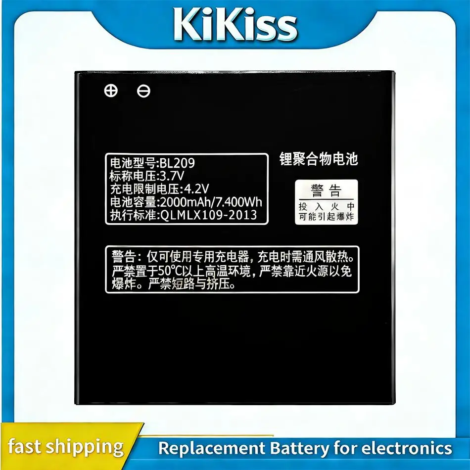 

Аккумулятор для мобильных телефонов Lenovo A706, A788T, A820E, A760, A516, A378T, A398T, долговечный, 2000 мАч, высокой емкости, BL209