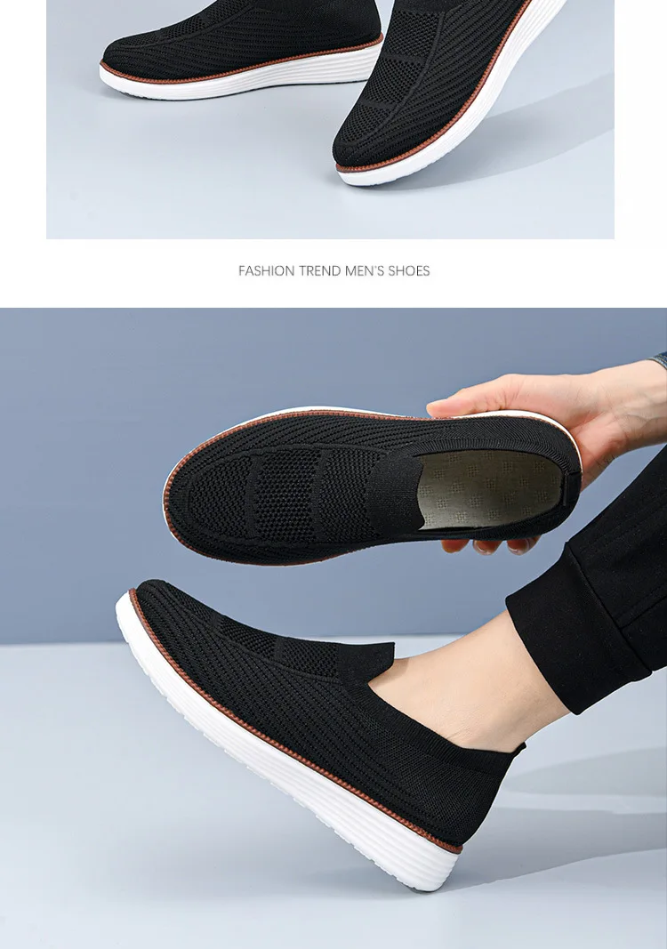 Frühling und Herbst Neue Atmungsaktive Freizeitschuhe Herrenschuhe Weiche Sohle Leichte und Bequeme Mesh-Schuhe – Detail 15