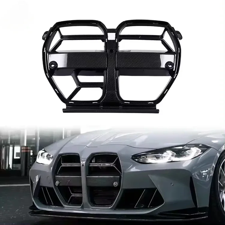 

Carbon Fiber Car Grille For BMW M3 M4 G80 G82 Front Bumper Grill