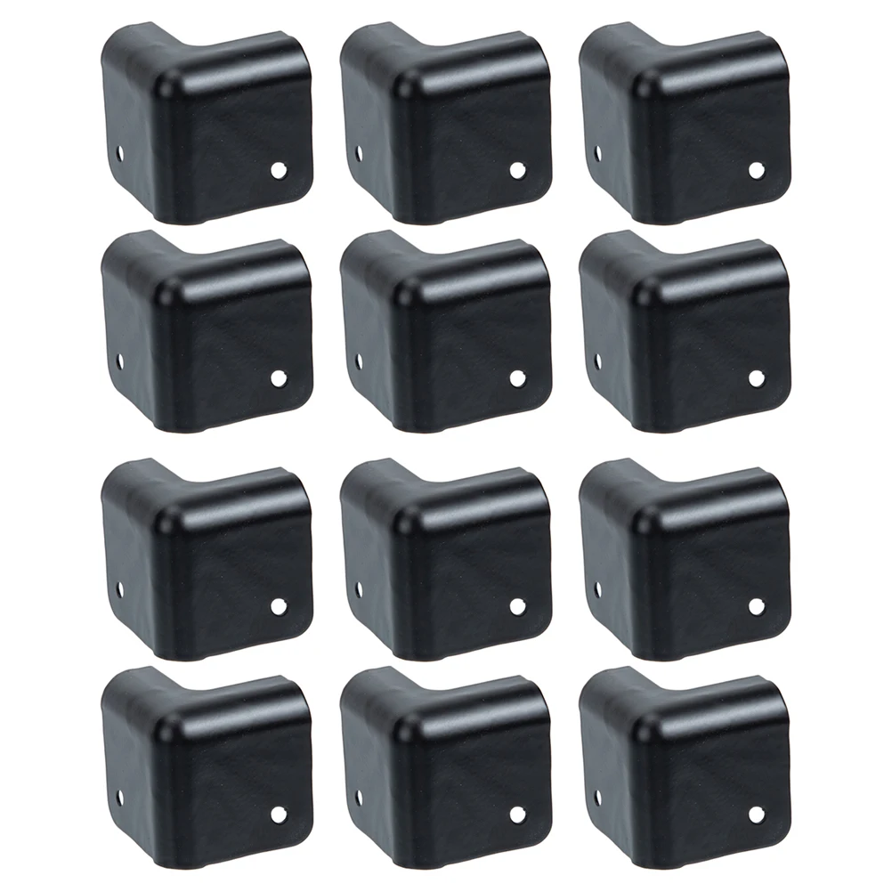 

12 Pcs Metal Corner Protectors Speakers for Furniture Cabinet Guard Iron Vintage Hardware