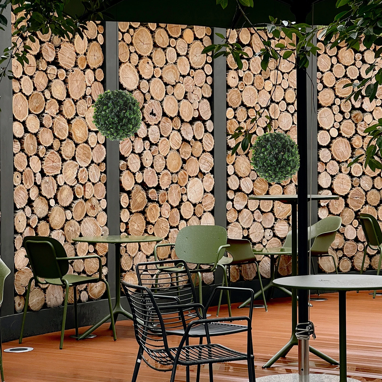 

2pcs Simulated Plant Ball Artificial Grass Ball Pendant Hanging Ceiling Decorative For Home Wedding Party Stage Coffee Shop