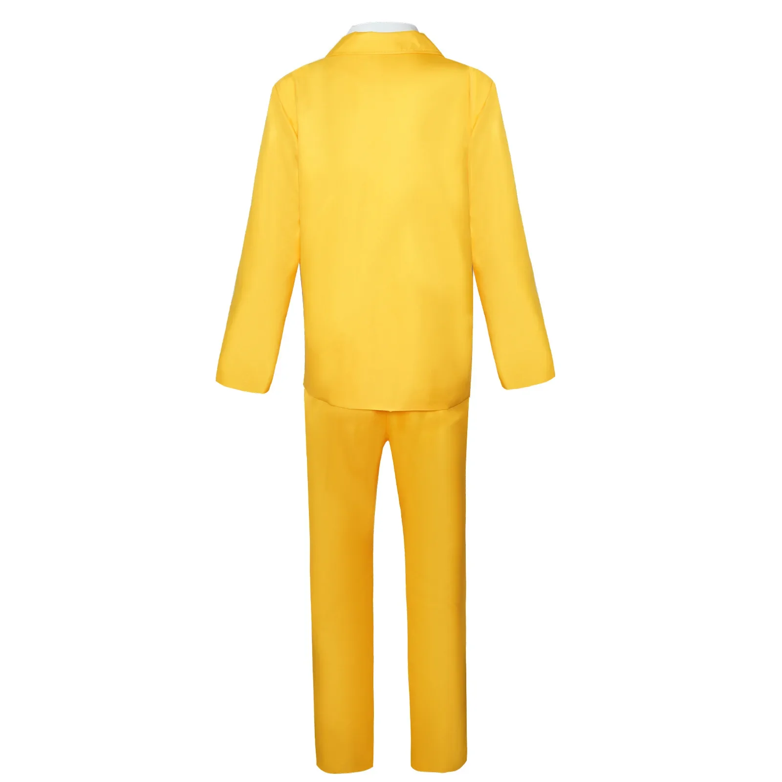 Film BOB Costume Cosplay BOB Abito uniforme giallo con parrucca da cravatta per uomo Vestito Travestimento di Halloween Vestito da festa di carnevale