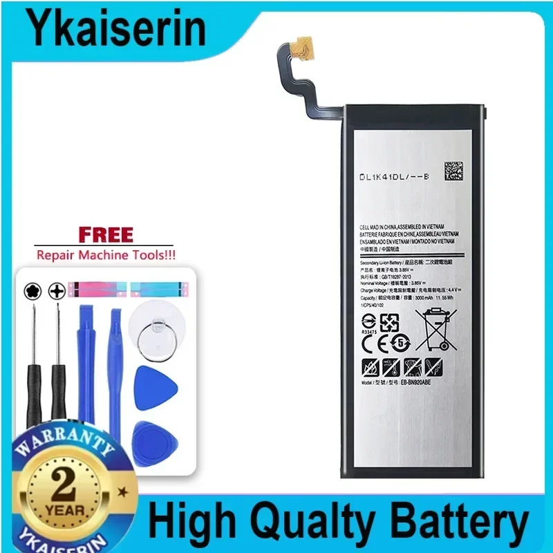 3000mAh EB-BN920ABE Replacement Battery for Samsung GALAXY Note 5 N9200 N920t N920c Note5 SM-N9208 Mobile Phone Batteries