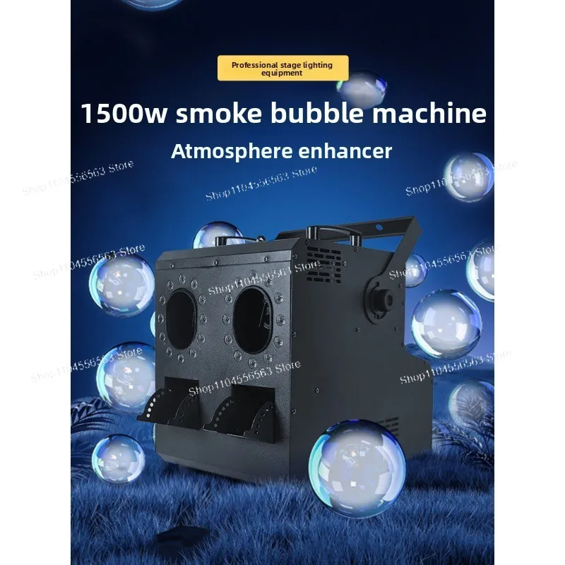 LED Smoke Bubble Machine, Stage Light Effect Equipment, LED Colorful Smoke Bubble Machine for Wedding & Performance