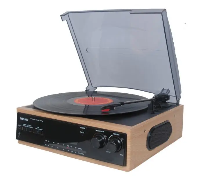 

Multi-Function Retro Record Suitcase Turntable Gramophone Player Cassette Player Am Fm Radio with USB/SD Recording and Player