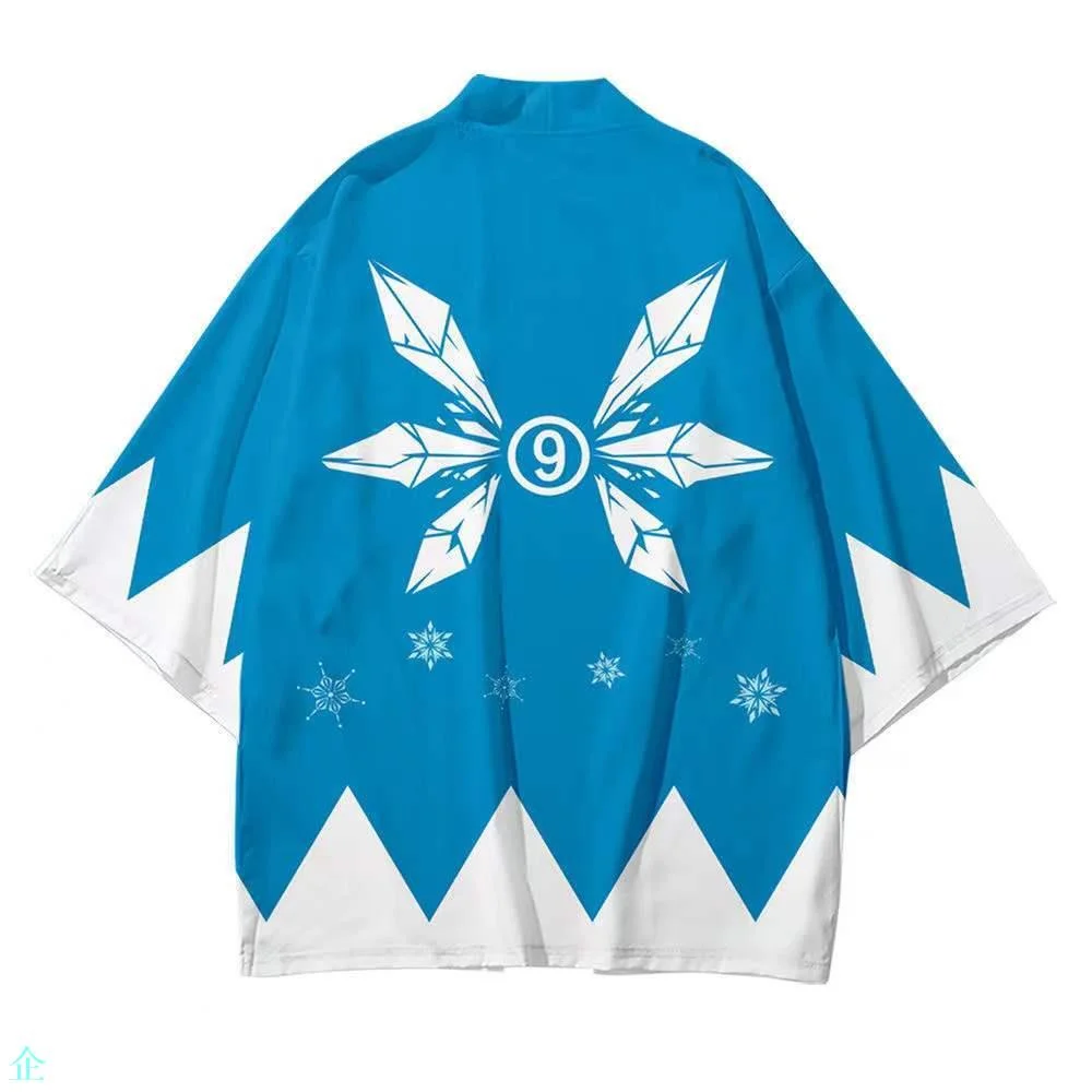 Touhou Project Anime Clothes Yuuko ثنائي الأبعاد Kiruno Miss Impression Haori Yukata Kimono #3