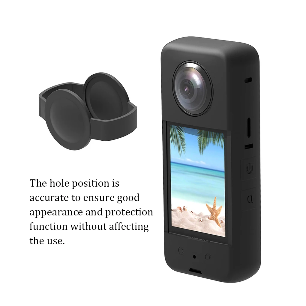 Profissional portátil Silicone Case para Camera Lens, Anti-drop Protector, Proteção do Corpo, Reparação Acessórios Peça de Reposição, Vermelho