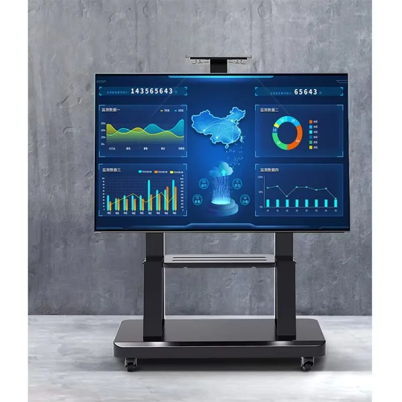 Universal LED LCD Flat Panel Screens TV Trolley Height Adjustable 32