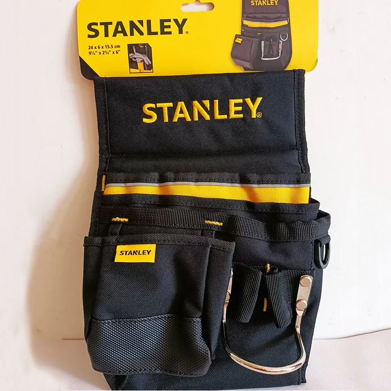 Stanley 1-Pcs Reinforced Professional Tool Bag Garden Toolbag Pouch Open Small Organizer Multipurpose Waist Bag for Tools Holder