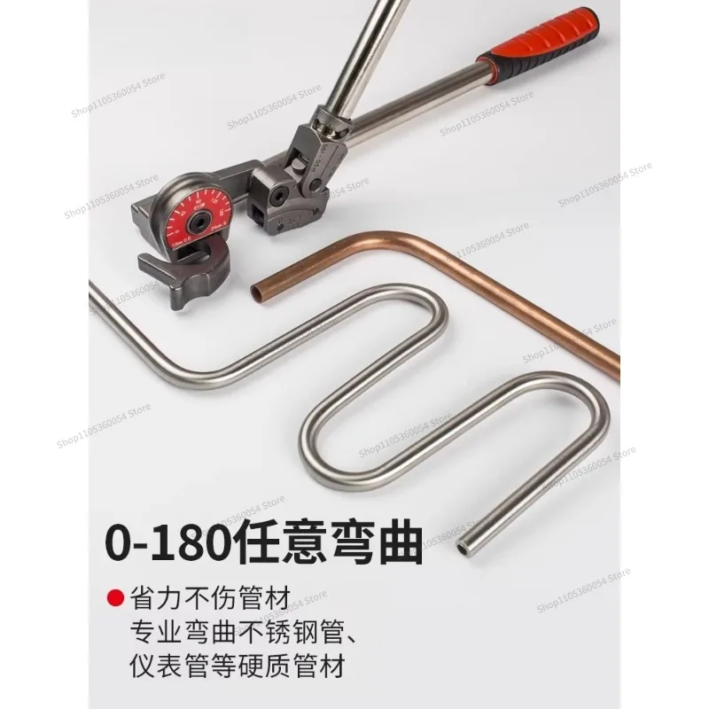 For Pipe Bender Manual Stainless Steel Pipe Copper Bender Sanitary Pipe Instrument Bending Machine