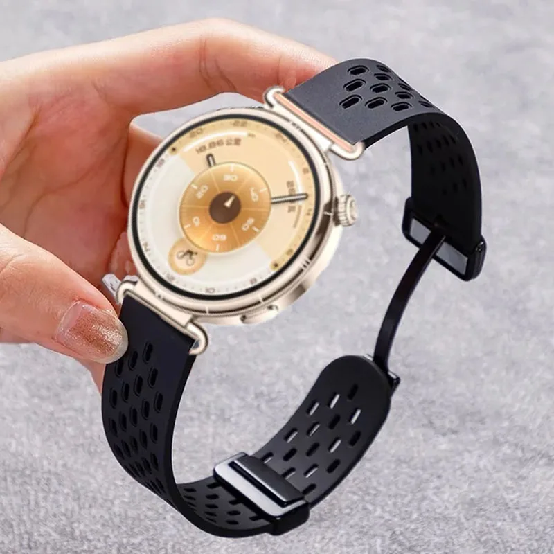 Magnetisches Silikonarmband für Huawei Watch GT6 GT5 GT4 41 mm 46 mm Armband Correa für Huawei Watch GT2 GT3Pro 46 mm 3/3Pro/4/4Pro 5