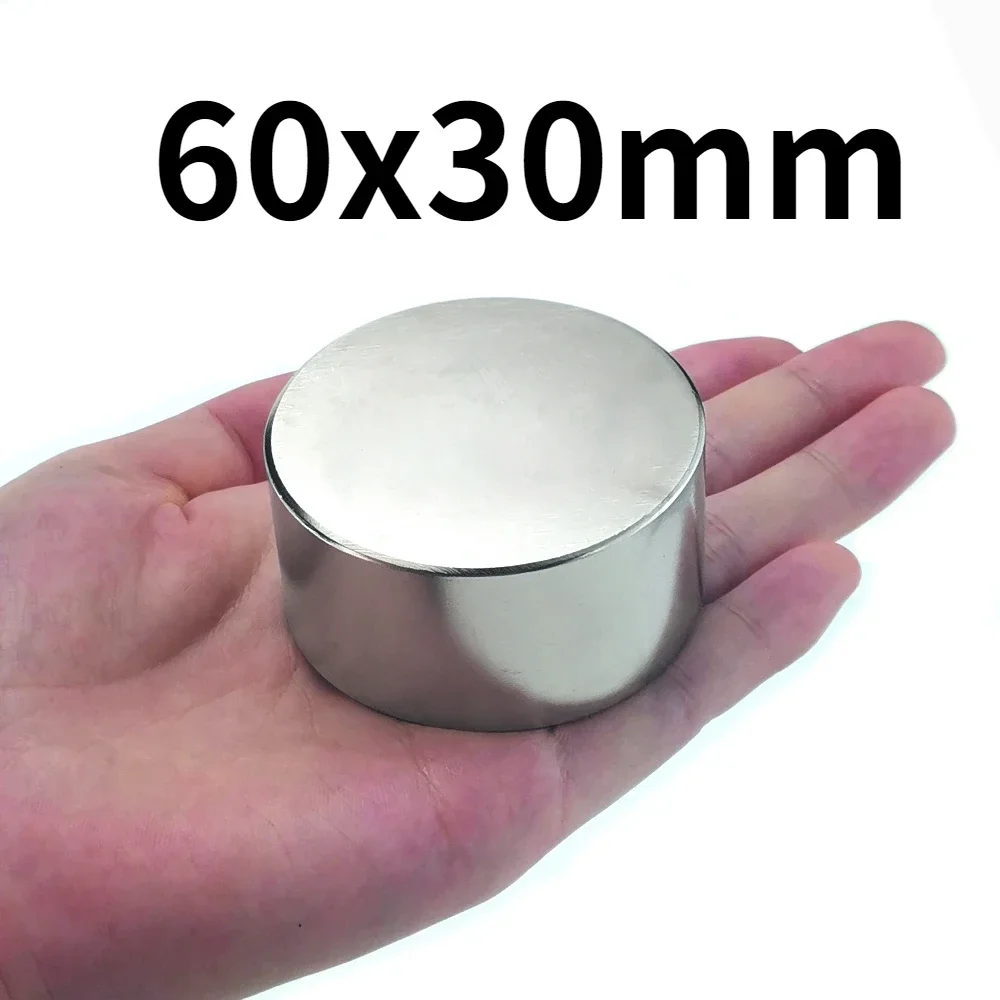 1PC 60x30 Magnet N38 Neodymium Magnets Nickle Coating 60*30 Search Magnetic Fridge DIY Magnet Balls Toy Machine Motor wholesale