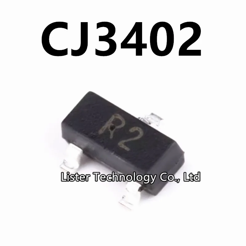 50~500PCS/Lot New CJ3402 R2 SOT-23 N-channel 30V 4A MOSFET 3402 SOT23 SMD